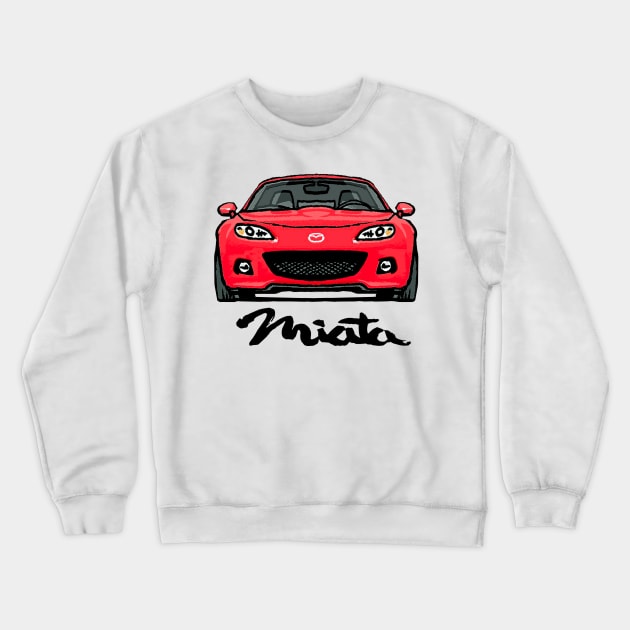 MX5 Miata NC3 Red Crewneck Sweatshirt by Woreth